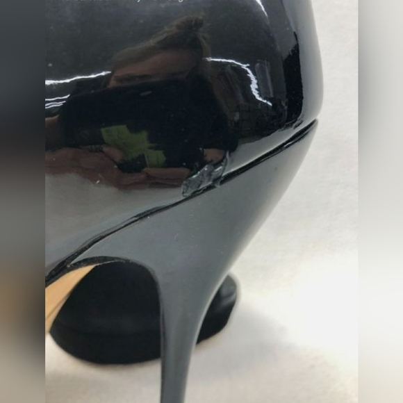 GUCCI Italy Designer Peep Toe Stiletto Heel Clog Booties Size 36.5 or 6 - Picture 9 of 10